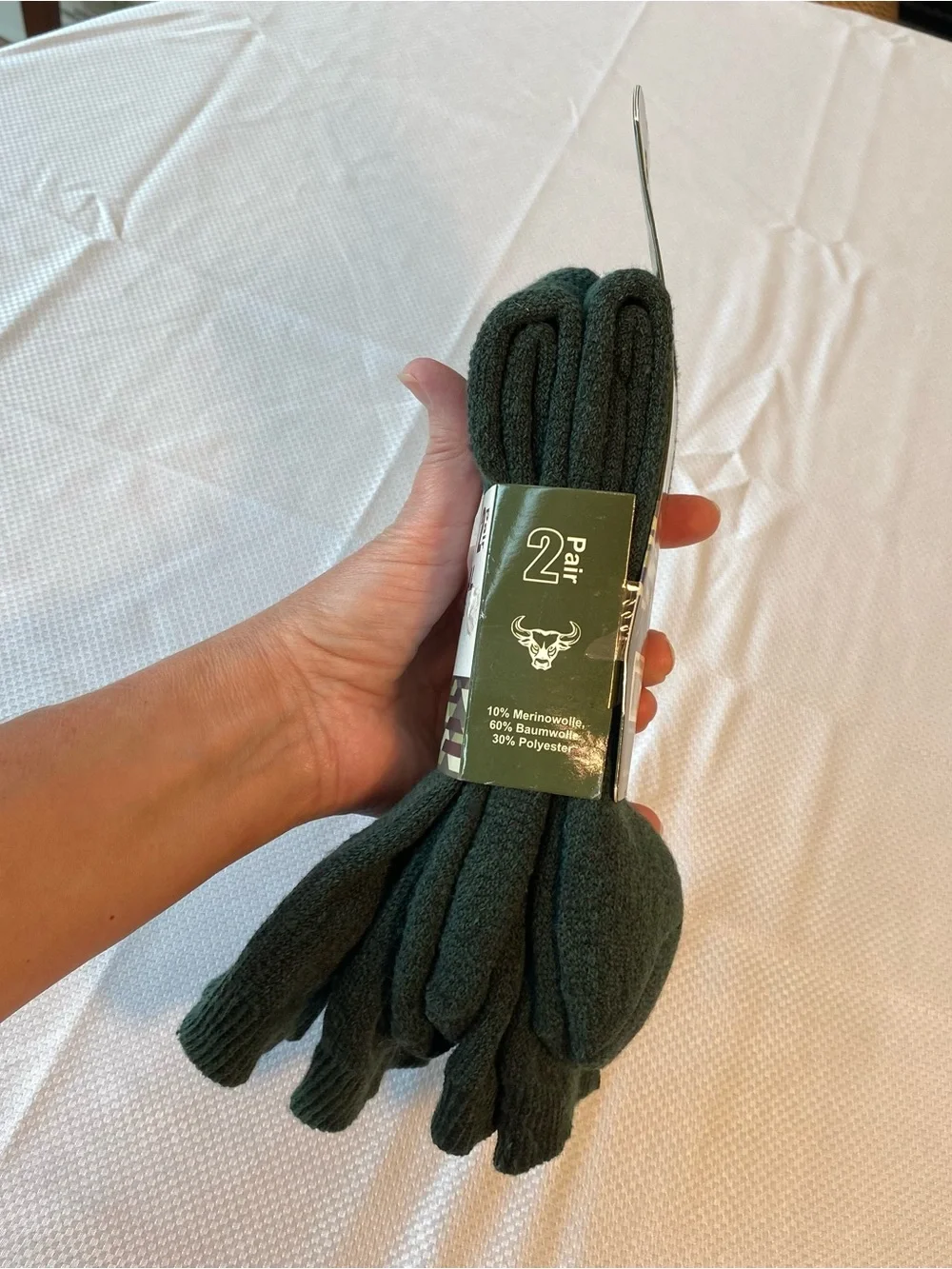 Tactical Wool Socks - Dark Green (2 Pair)